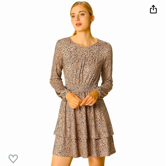 Allegra K Dresses & Skirts - NWT Allegra K Leopard Print Mini Dress